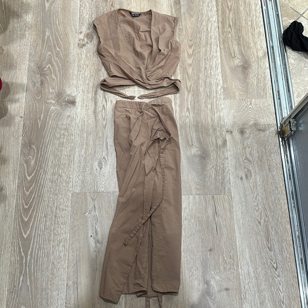 Skirt and crop top set